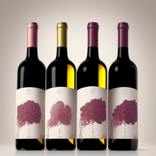 AI generated: A package design for a new line of wine that is playful and whimsical. - - style cute - - quality 1