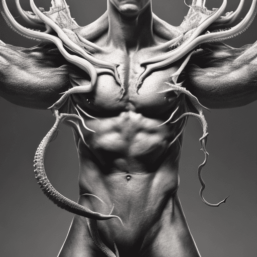 AI generated: Venom:: highly detailed, hyper realistic, photographic, wide angle lens:: in the style of Richard Av...