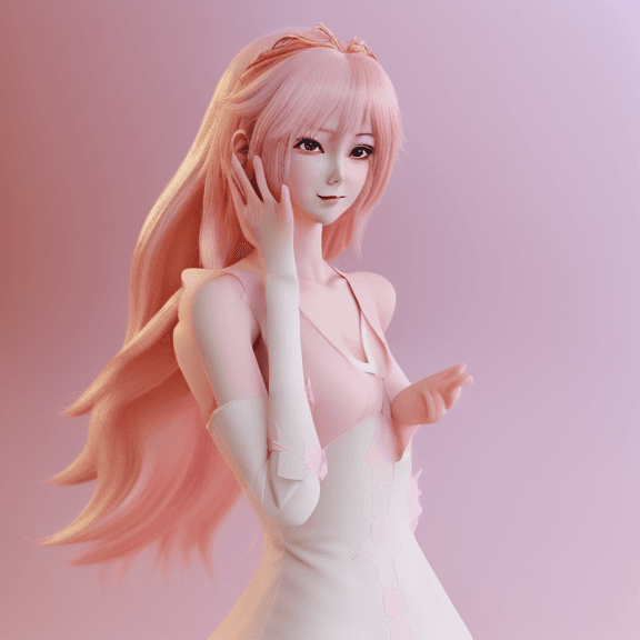 AI generated: ( anime cg )( 3D hand drawn )( anime cg )( anime hand drawn )( 3D cg )