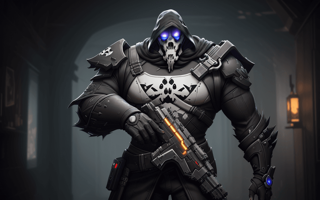 AI generated: inkblot::5 reaper from overwatch::4 ultra realistic, intricately detailed, cinematic lighting::2 --a...