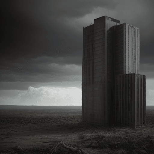 AI generated: A realistic photo of survival, human, Future, Outlook, dread , after apocalypse, photorealistic, The...