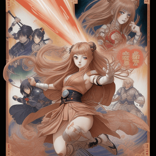 AI generated: chibi manga legend of vader anime vh1, in the style of miho hirano, dynamic and action-packed scenes...