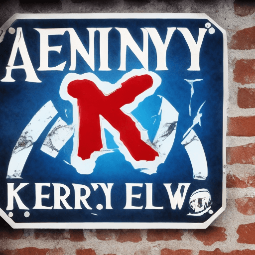 AI generated: a cool looking Kenny Krew sign , high-resolution, 8k, photorealistic, 4k