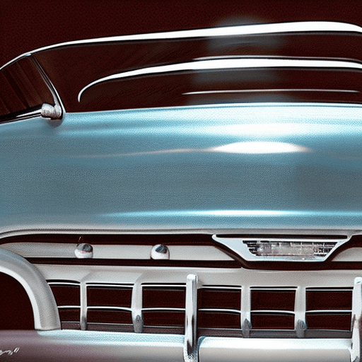 AI generated: Hyper realistic photo of a blonde-haired beautiful woman working on an old ford pickup truck in a ga...