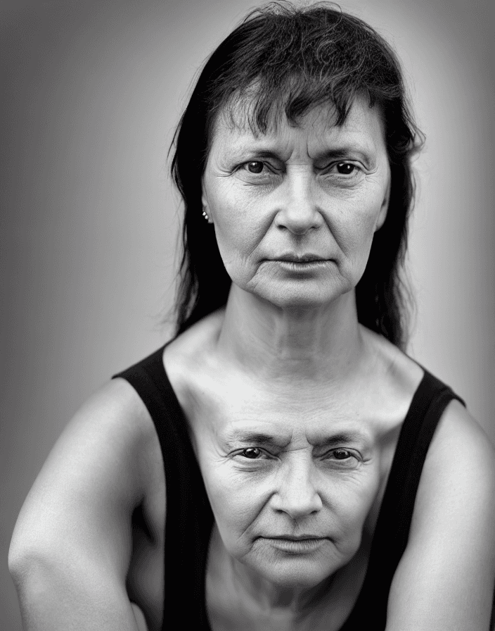 AI generated: Photographic portrait of women, 