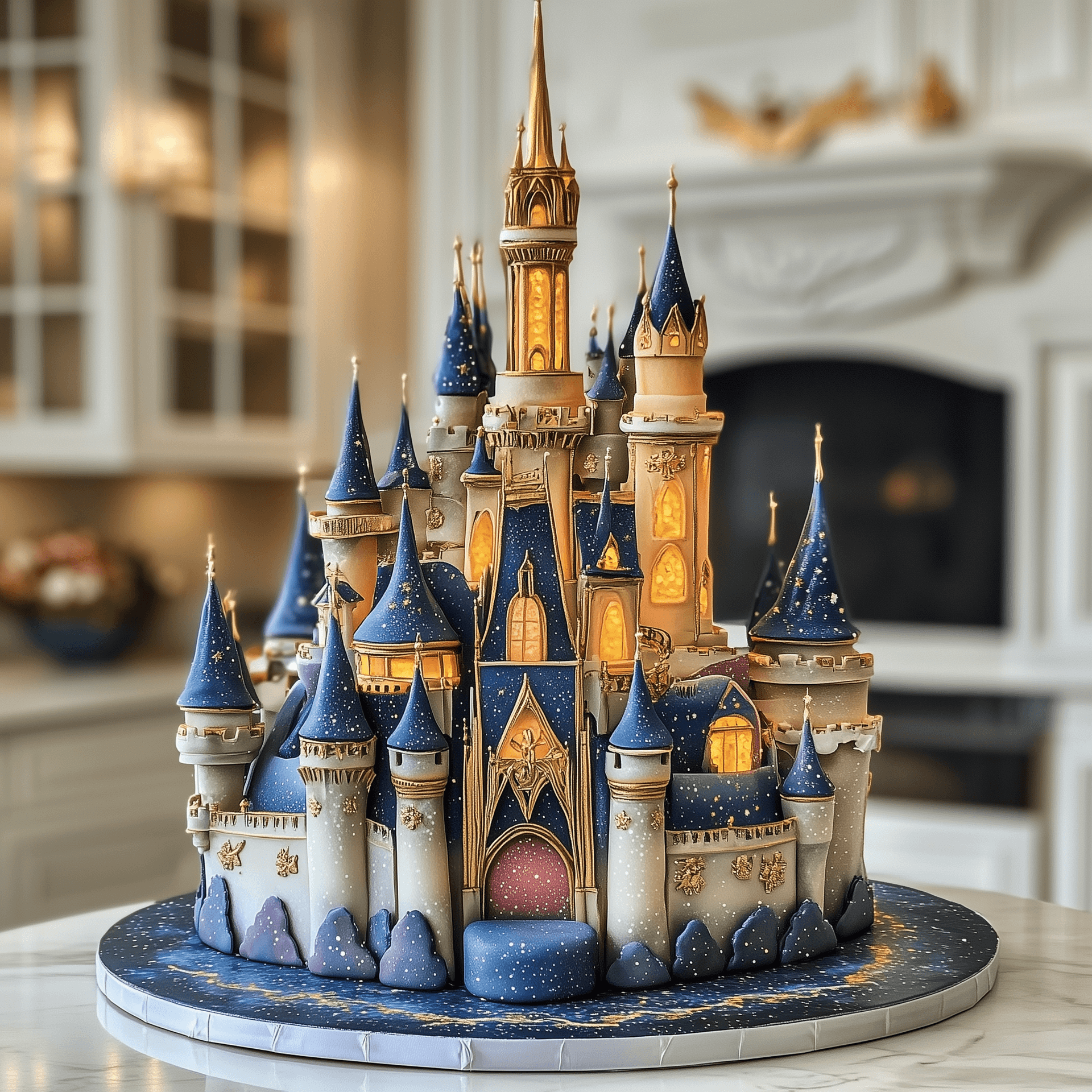 AI generated: Disney birthday cake