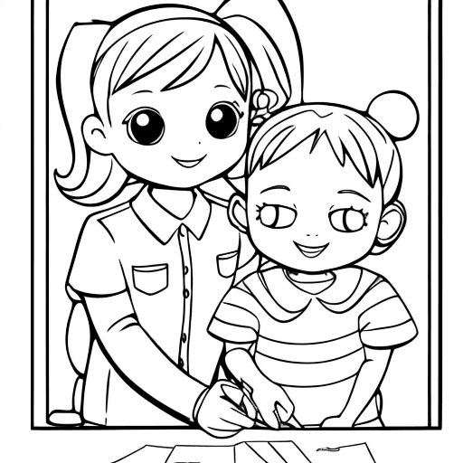 AI generated: coloring pages for kids