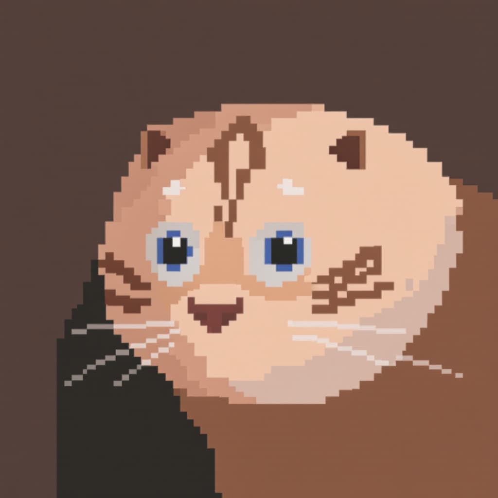 AI generated: Face of cat