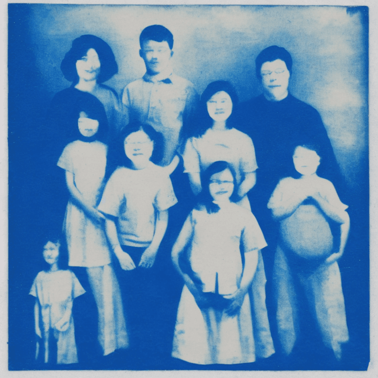 AI generated: cyanotype, family

 

