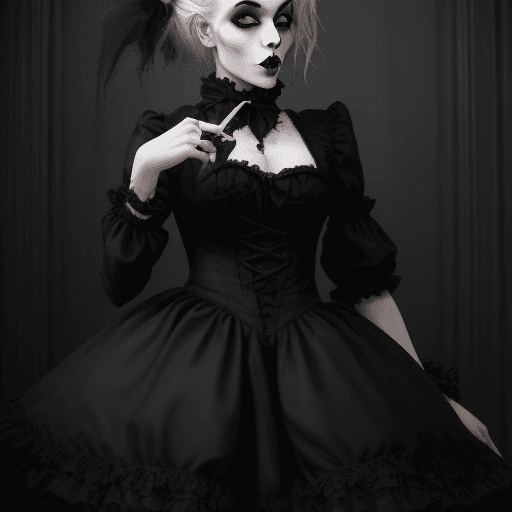 AI generated: gothics wild danving. 