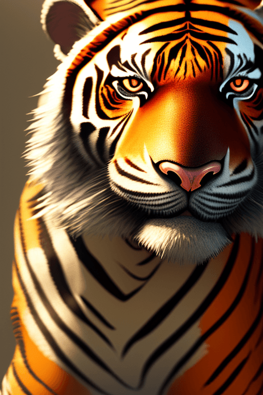 AI generated: drug-dealer humanoid tiger, beautiful soft fur , masterpiece 3d Octane Render focused SharbFocus, pe...