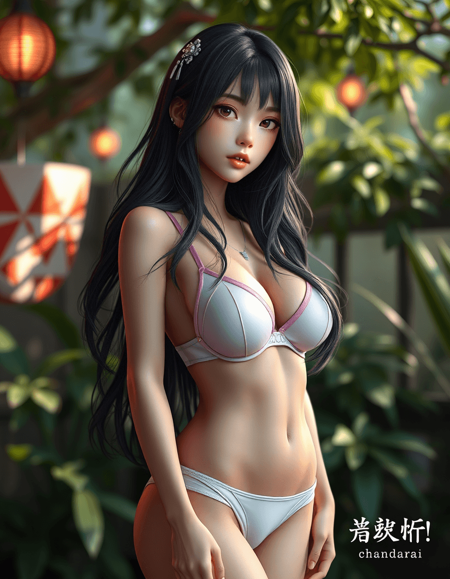 AI generated: create HDP photo realistic, sensual photo, 1girl, 18oyo, wearing bra and panties, fullbody, an ultra...