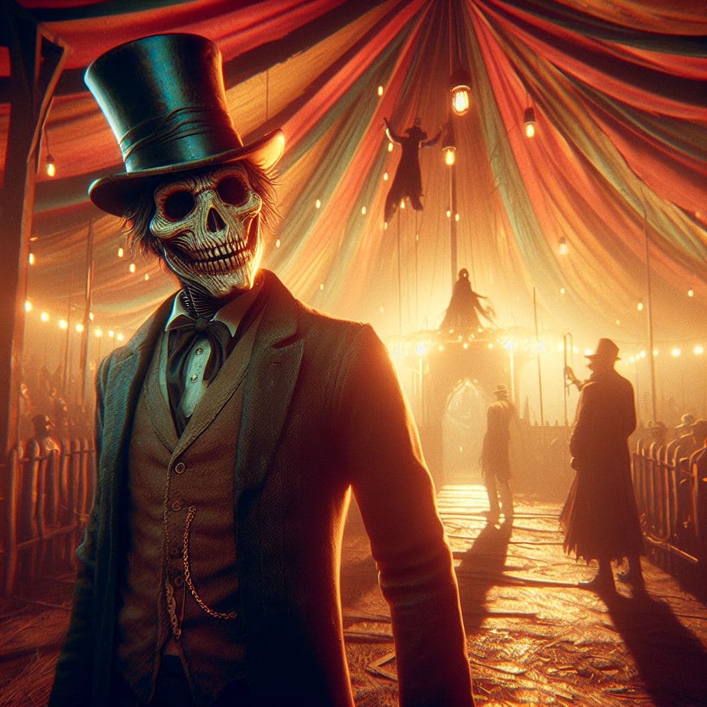 AI generated: autochrome of a creepy Jack the ripper, light leak, unreal engine, 8k, photo realistic, matte horror...