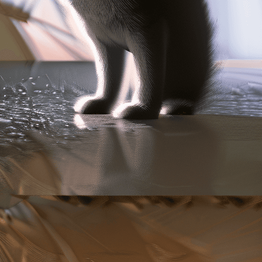 AI generated: Photo of a ultra realistic black cat, dramatic light, cinematic lighting, battered, low angle, trend...