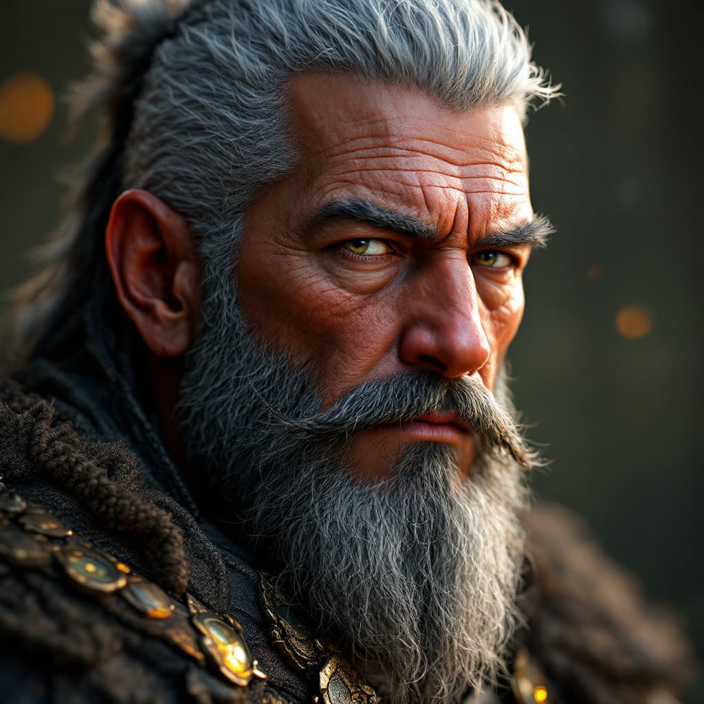 AI generated: high-quality beautiful portrait of entrepreneur David O. Sacks as a warrior, extremely detailed ultr...