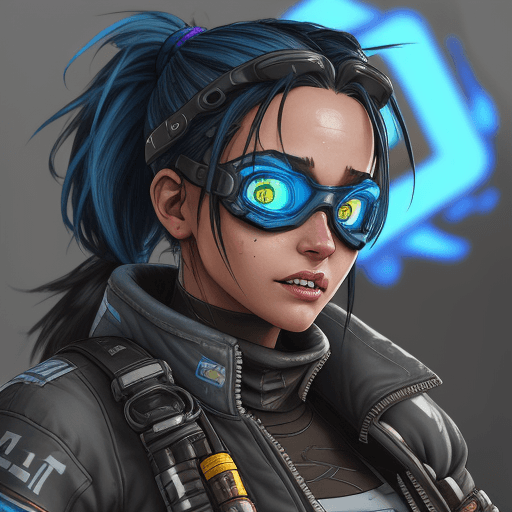 AI generated: Rampart female character from Apex legends,(ultra-detailed:1.6), extremely detailed face, masterpiec...