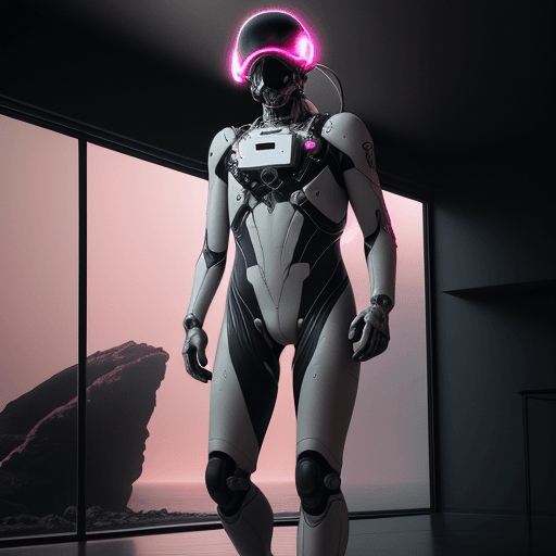 AI generated: Death Stranding scenery, anatomically correct human male figure in astronaut suit in field facing fo...
