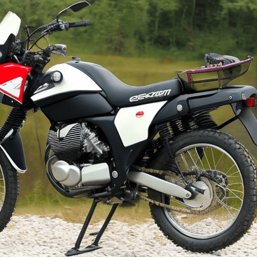 AI generated: Motocicleta, trial, honda cg125 cargo, adventure.
