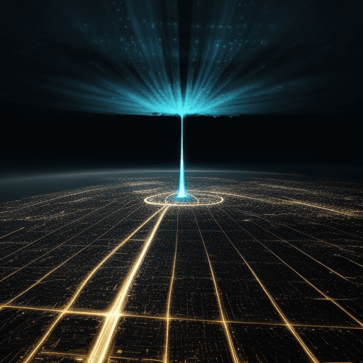 AI generated: Luminescent City