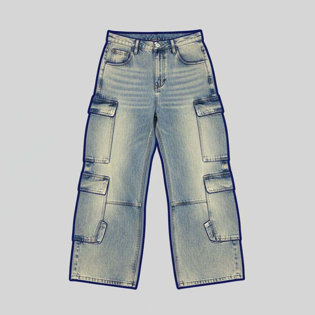 AI generated: I want you to turn this into a mock up. I want you to remove the model. I want you to lay the mock u...