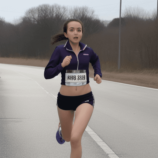 AI generated: Girl running
