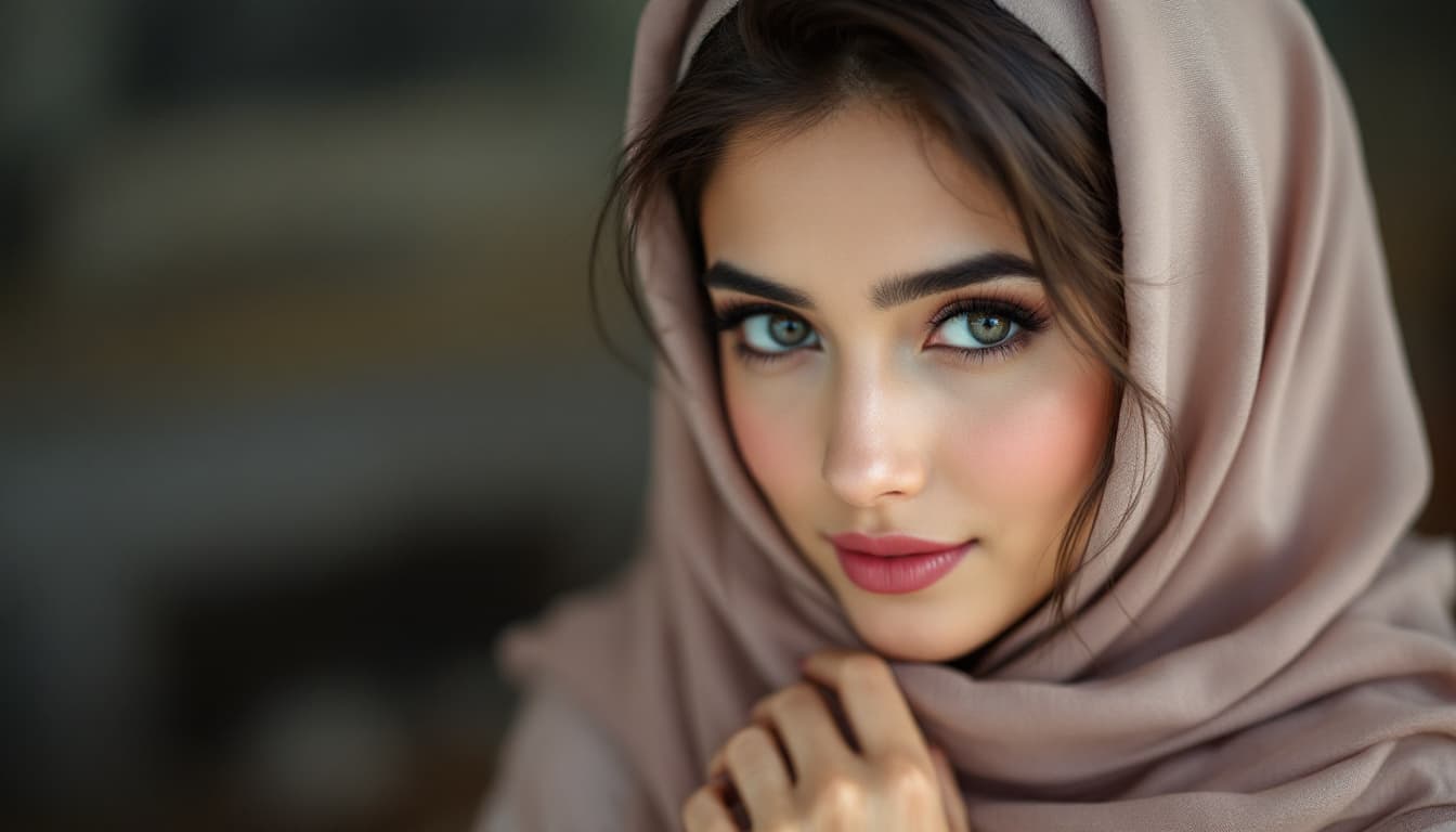AI generated: (photorealism:1.2), beautiful Pakistani hot sexy girl in light hijab, very horny. small breasts . Sh...