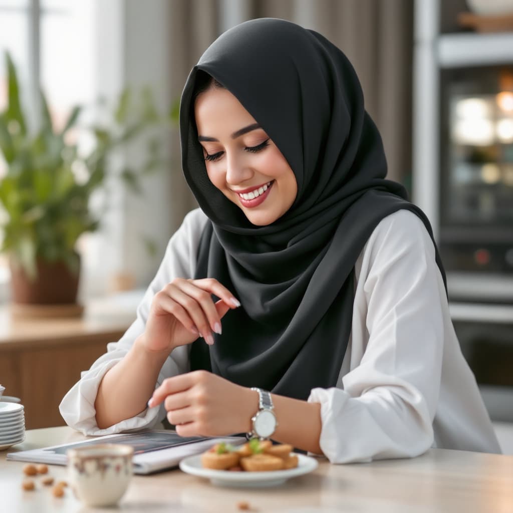 AI generated: Kuwaiti hijabi with 
