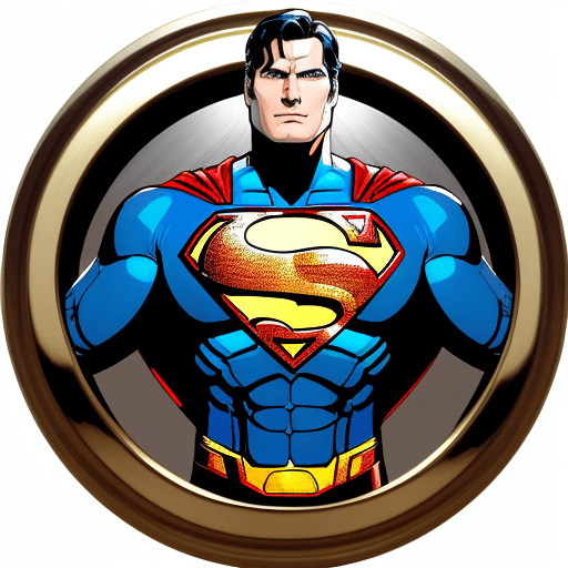 AI generated: perfect pattern of metallic superman logo , perfect repeating pattern