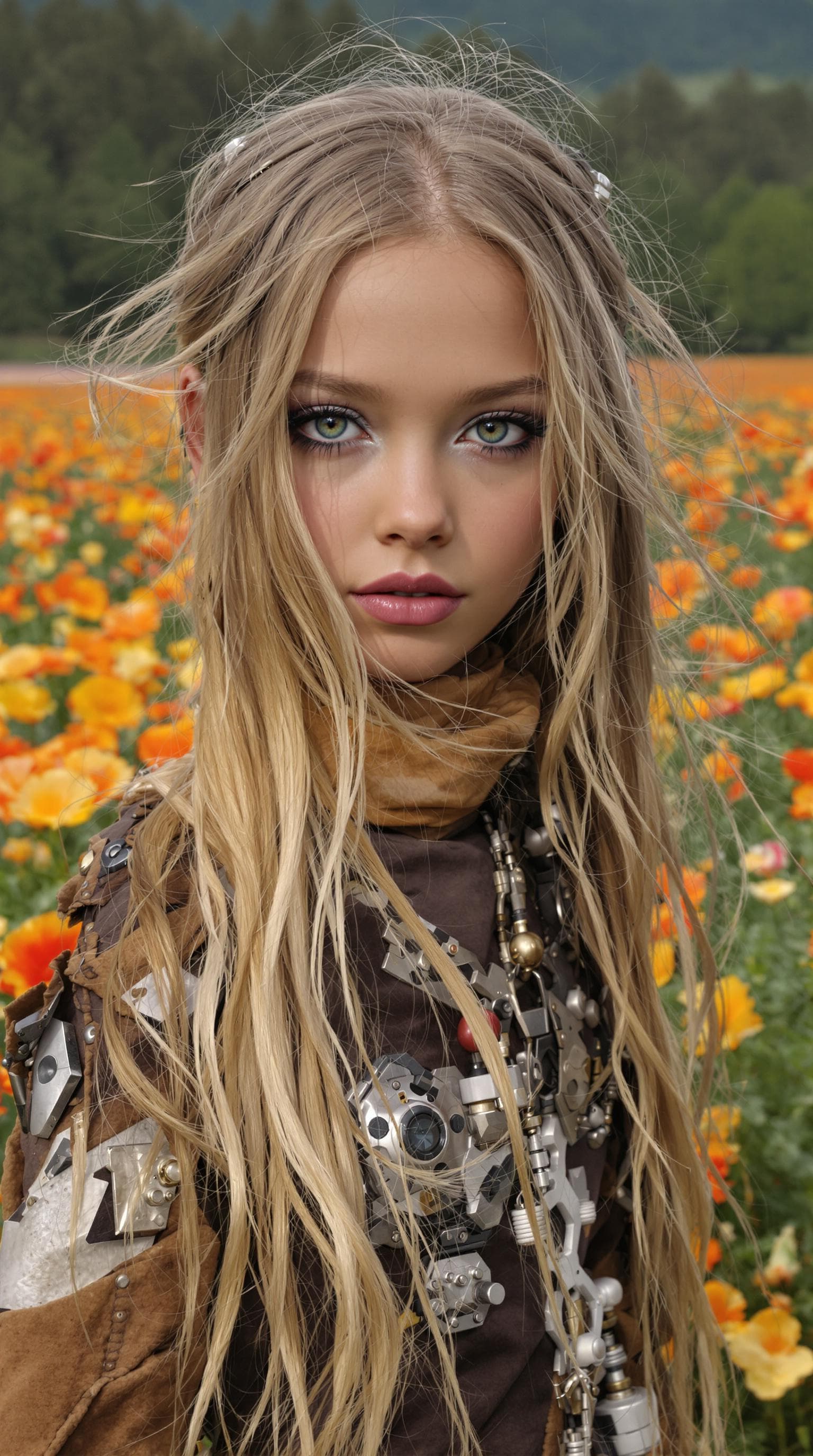 AI generated: a professional photo of a exceptionally beautiful girl in the world, (age 10), (ten year old) of the...