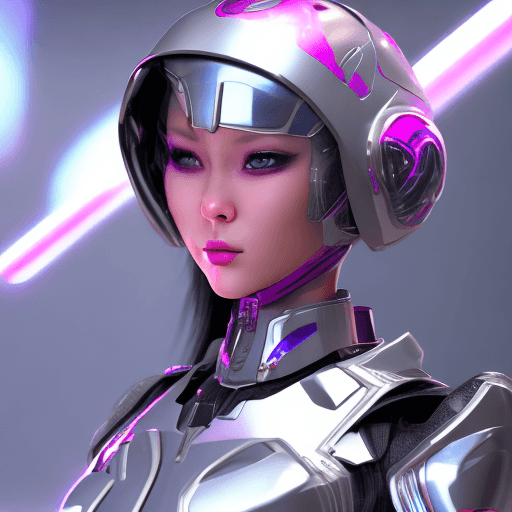 AI generated: a high-resolution image that captures the essence of a dynamic character in a futuristic setting. sh...
