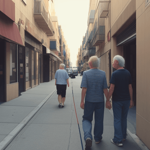 AI generated: You know you're getting old when you walk around 