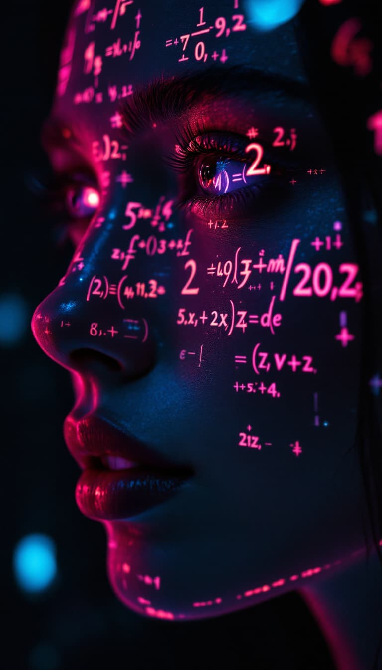 AI generated: Shadowrun nepali text, mantras - A close-up of a person's face (Jessica Szohr) with set logical ambi...