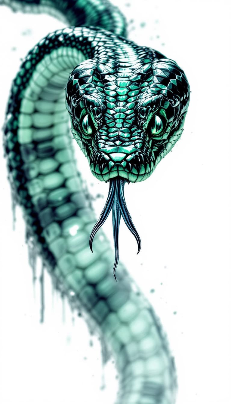 AI generated: naga snake