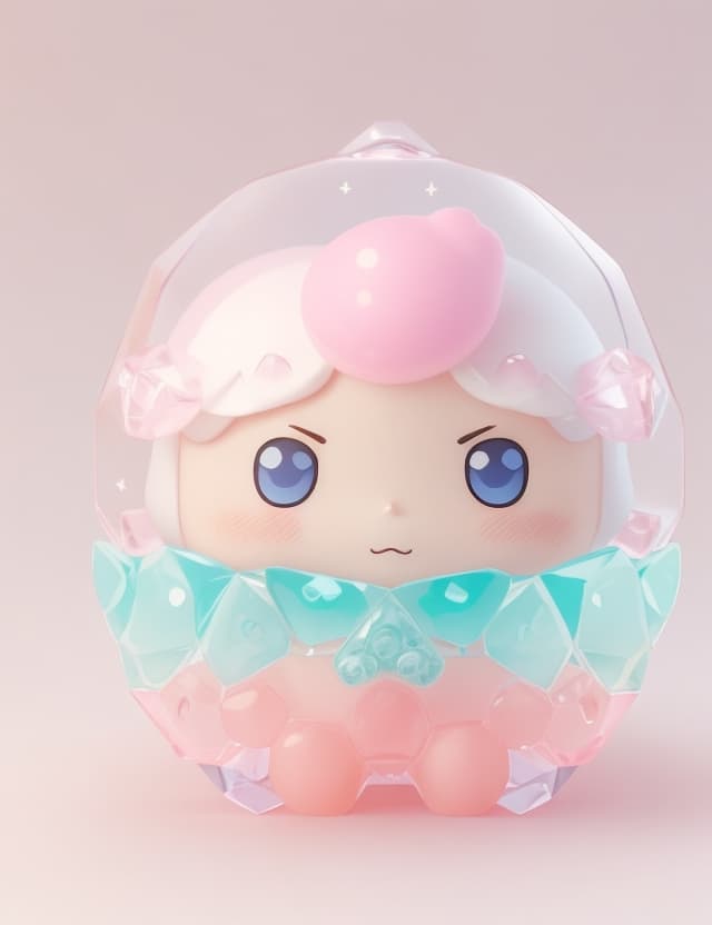 AI generated: ( volumatric lighting , very detail face ,white background)), 3D model , Nendoroid style, Japanese m...