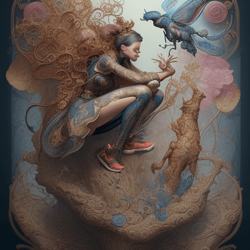 AI generated: a stunning interpretation of nike shoe sneaker, advertisement, highly detailed and intricate, hyperm...