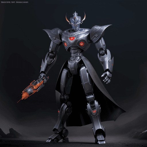 AI generated: Robot God of darkness
