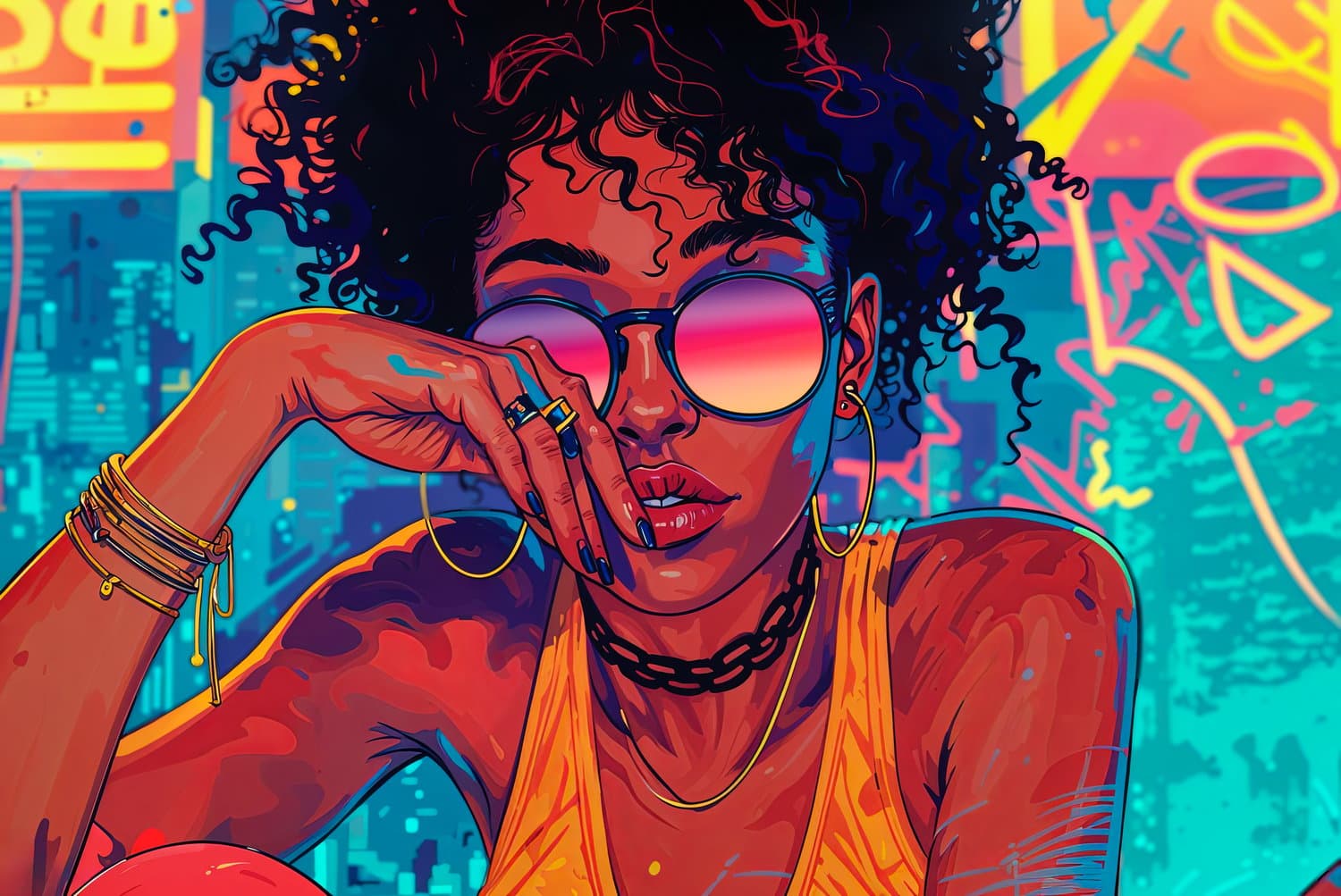 AI generated: the_mood_of_the_90s_in_the_style_of_Fernando_Nune