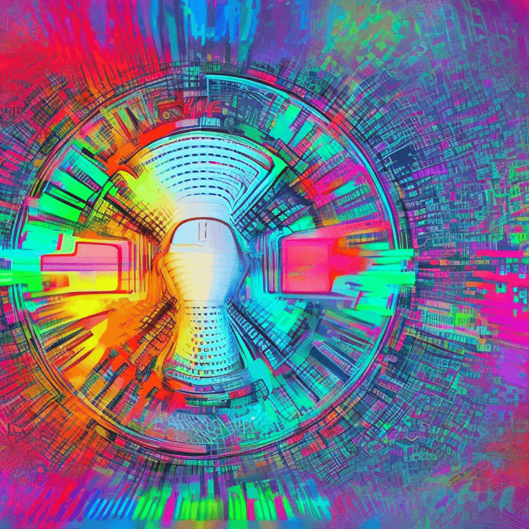 AI generated: using the image colours and logo created a illustration that will be dynamic background that evokes ...