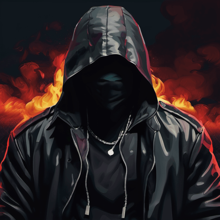 AI generated: a brutal gangster, bandana, breathtaking composition, gloomy, digital painting, (expressionism:1. 1)...