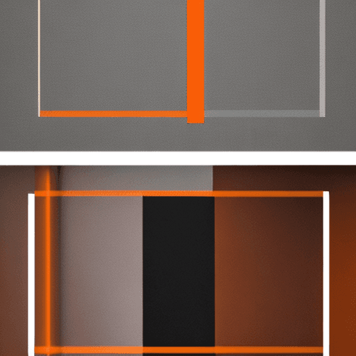 AI generated: create a POSTER where it says: ミVRG彡FUTONE, minimalist and dark style as the main color: black, oran...