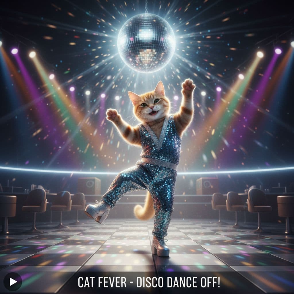 AI generated: Generate a video of a cat dancing 