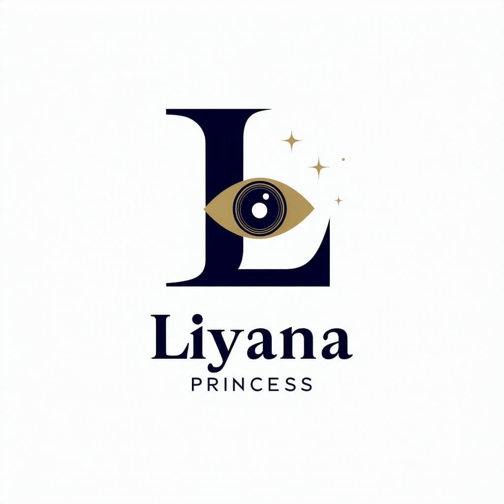 AI generated: A modern and creative logo for a video production and media company called ‘Liyana Princess.’ The lo...