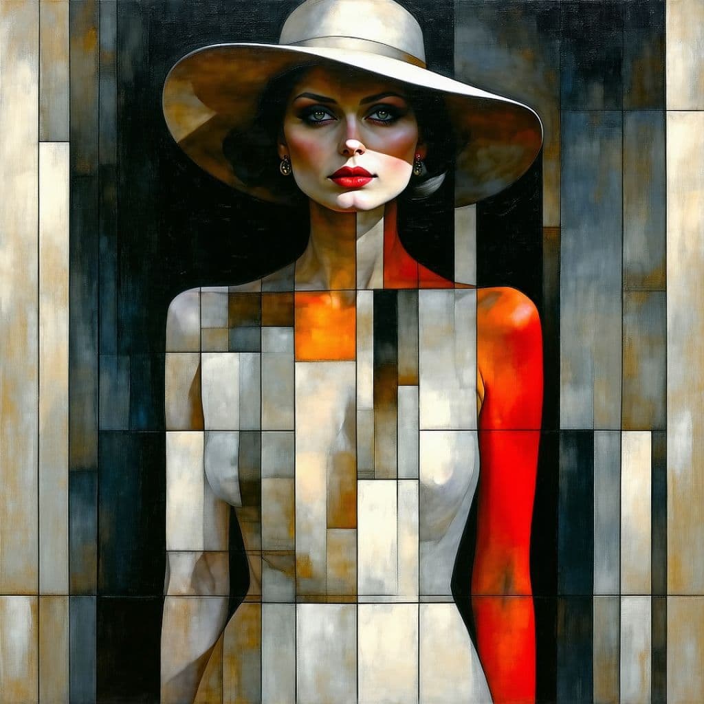 AI generated: wonderfull fullbody woman, modern expressonism, by tamara de lempicka, katrin welz-stein