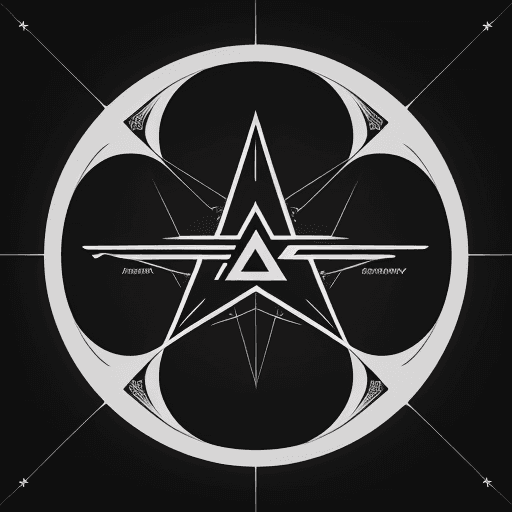 AI generated: high quality logo StarTrack Academy, more detailing, geometry, vector, symmetry, realism, ray tracin...