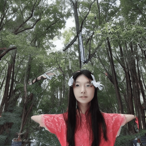 AI generated: 最高品質的、完美的傑作，完美的藝術，8K，（年輕有活力的女孩，打網球，穿著粉紅-藍色-紅色拼色運動鞋，都市網球風格的服裝，上身是一件乾淨的白色T恤，淺藍色褶裙，白色為主色帶有粉紅條紋的襪子，手持網球拍...