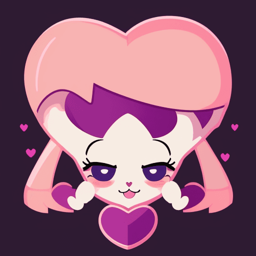 AI generated: half heart cartoon,AI