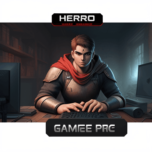 AI generated: hero for PC game