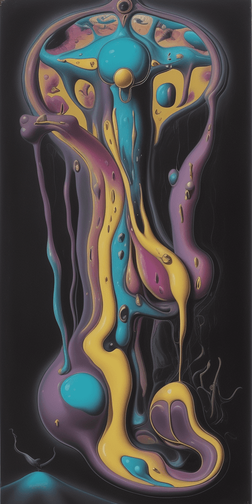 AI generated: (surreal,abstract:1.1,weird) Salvador Dali painting, (soft shadows), futuristic neon, (dream-like:1....
