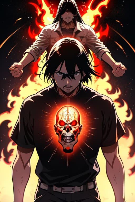 AI generated:  descends into hell by dan mumford, yusuke murata and makoto shinkai, 8k, cel shaded, unreal engine,...
