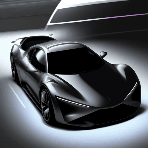 AI generated: shoe me an invisible car that's being created as a new product for a top car company in the industry...